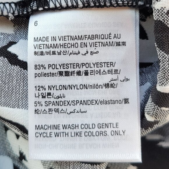 Alfani Womens Jacquard Print Pencil Skirt, Black - Picture 6 of 9